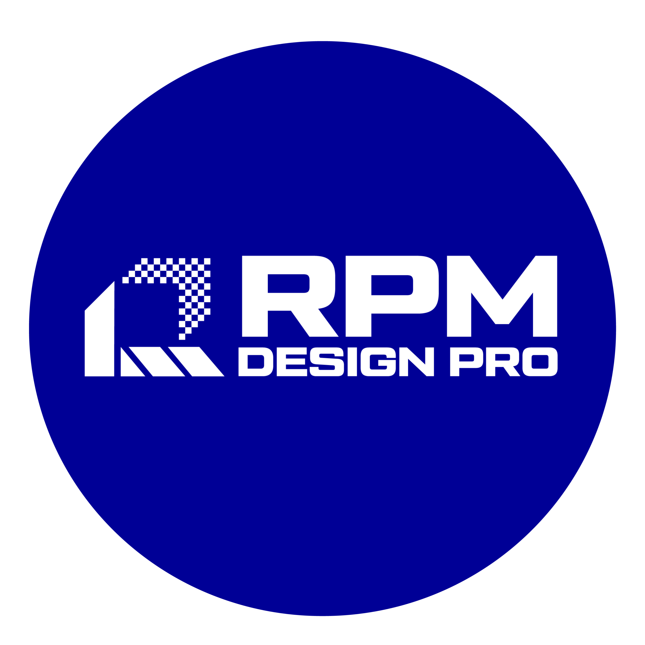 RPM Logo blue circle Basic website design services by RPM Design Pro
