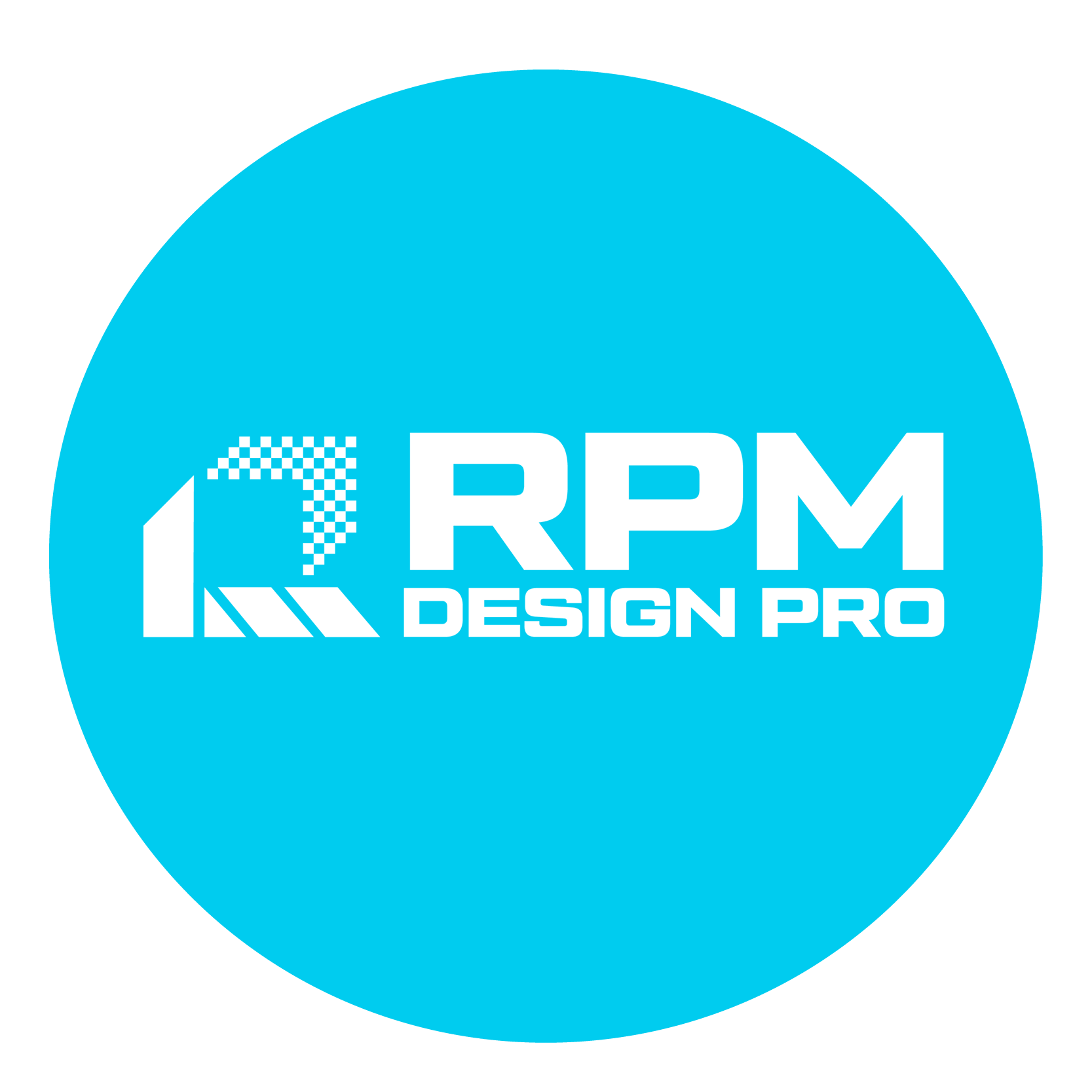 RPM Logo circle robin egg blue ADA website compliance services by RPM Design Pro