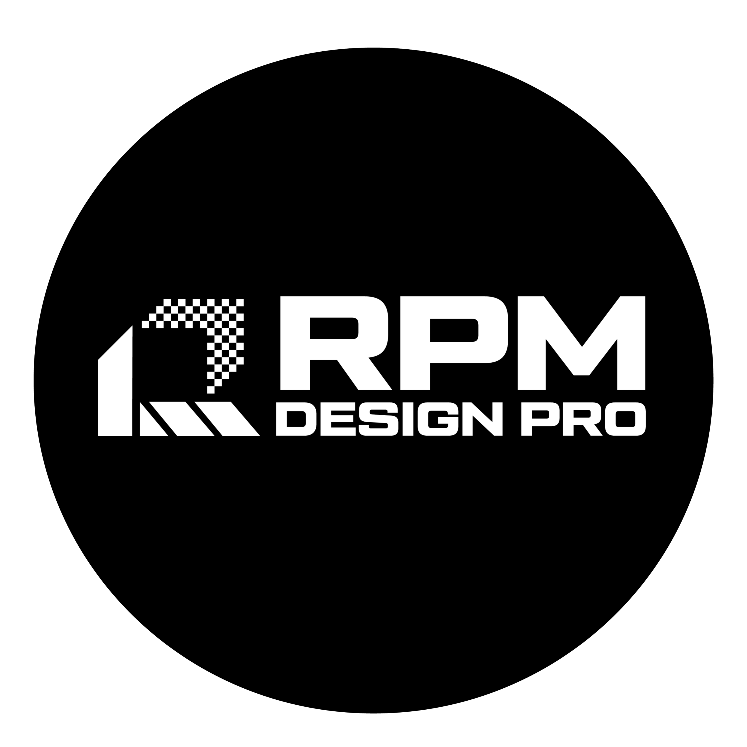 RPM Logo in black circle E-commerce website design services by RPM Design Pro