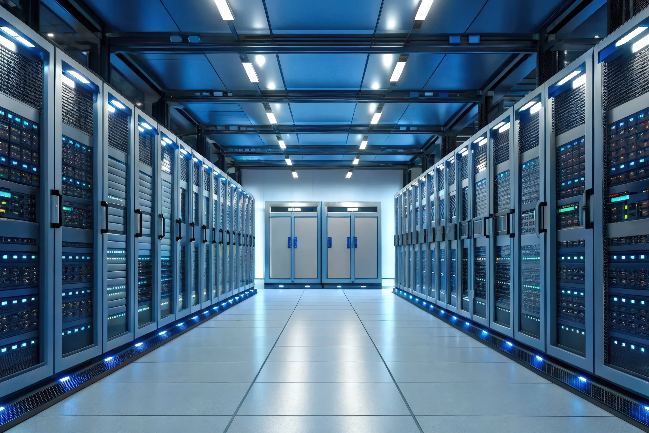 Secure website hosting servers for business websites.