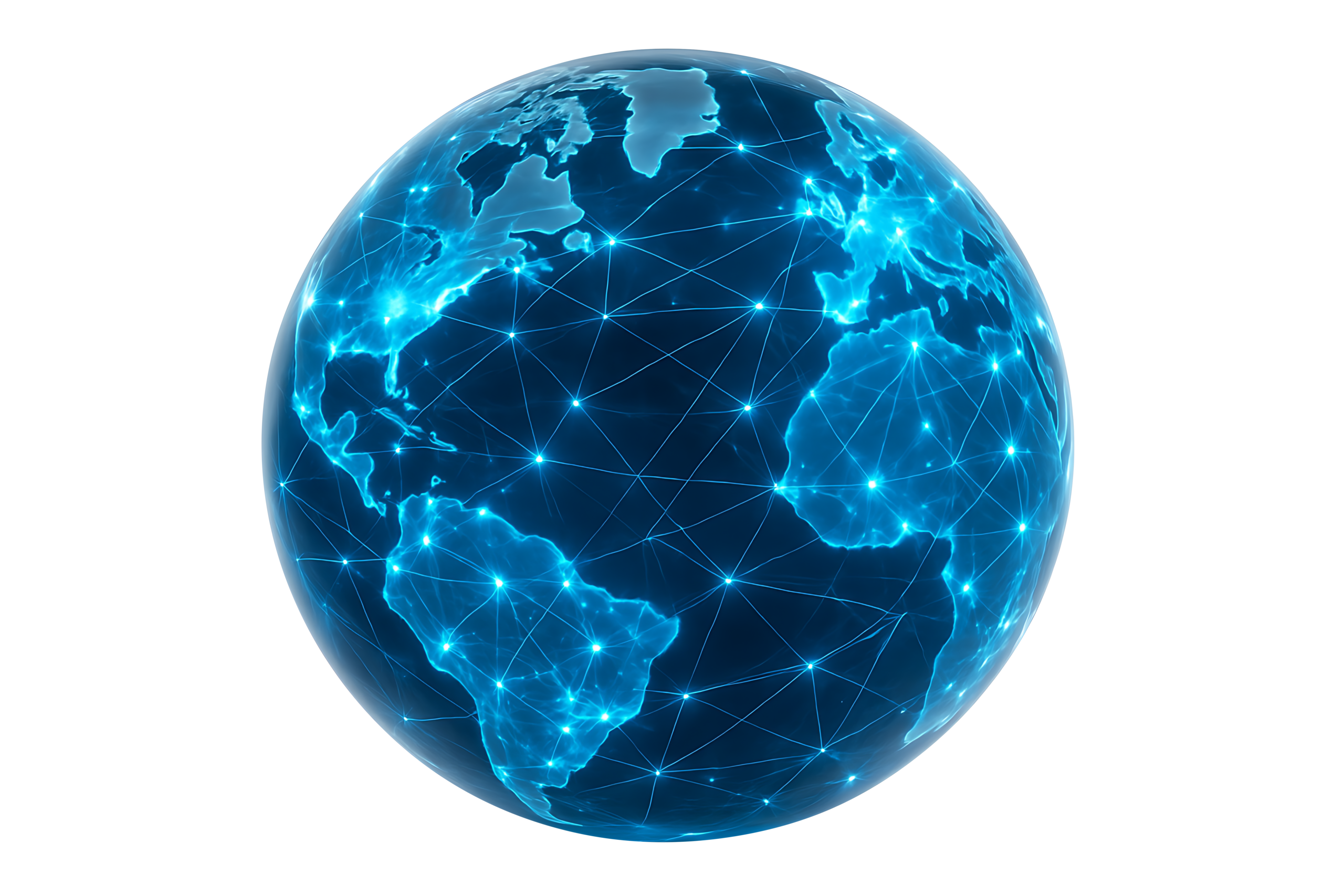 Global cloud network connecting businesses through secure digital infrastructure.
